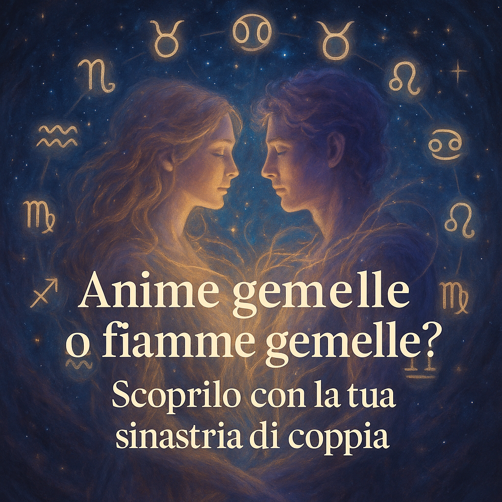 Anime gemelle o fiamme gemelle? Scoprilo con la sinastria di coppia