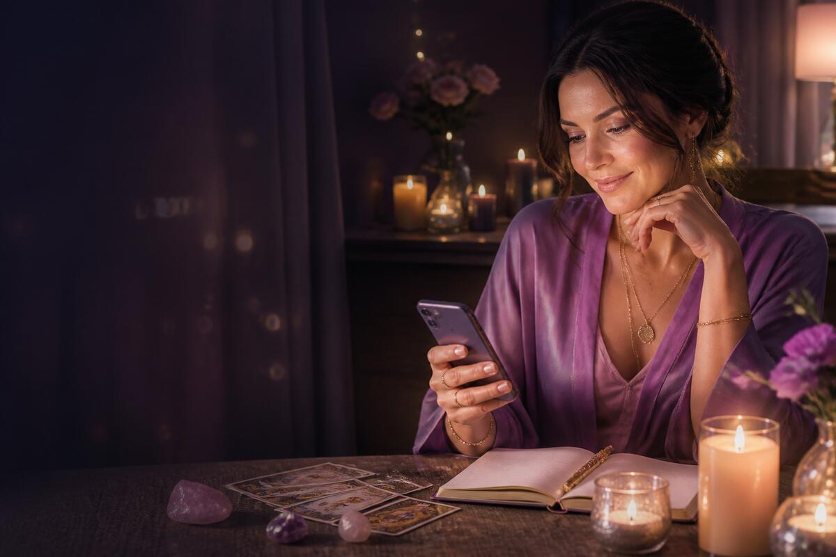 Cliente che consulta la propria area personale AnimaLuce dal telefono.